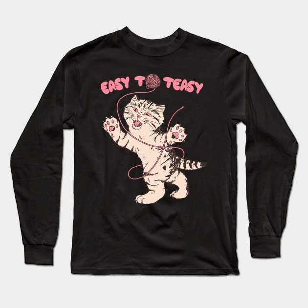 Easy To Teasy Long Sleeve T-Shirt by Hillary White Rabbit